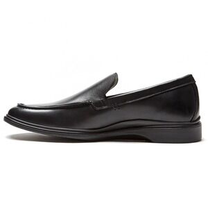 Amberjack The Loafer Obsidian Black Leather Slip On Dress Shoes Mens 8
